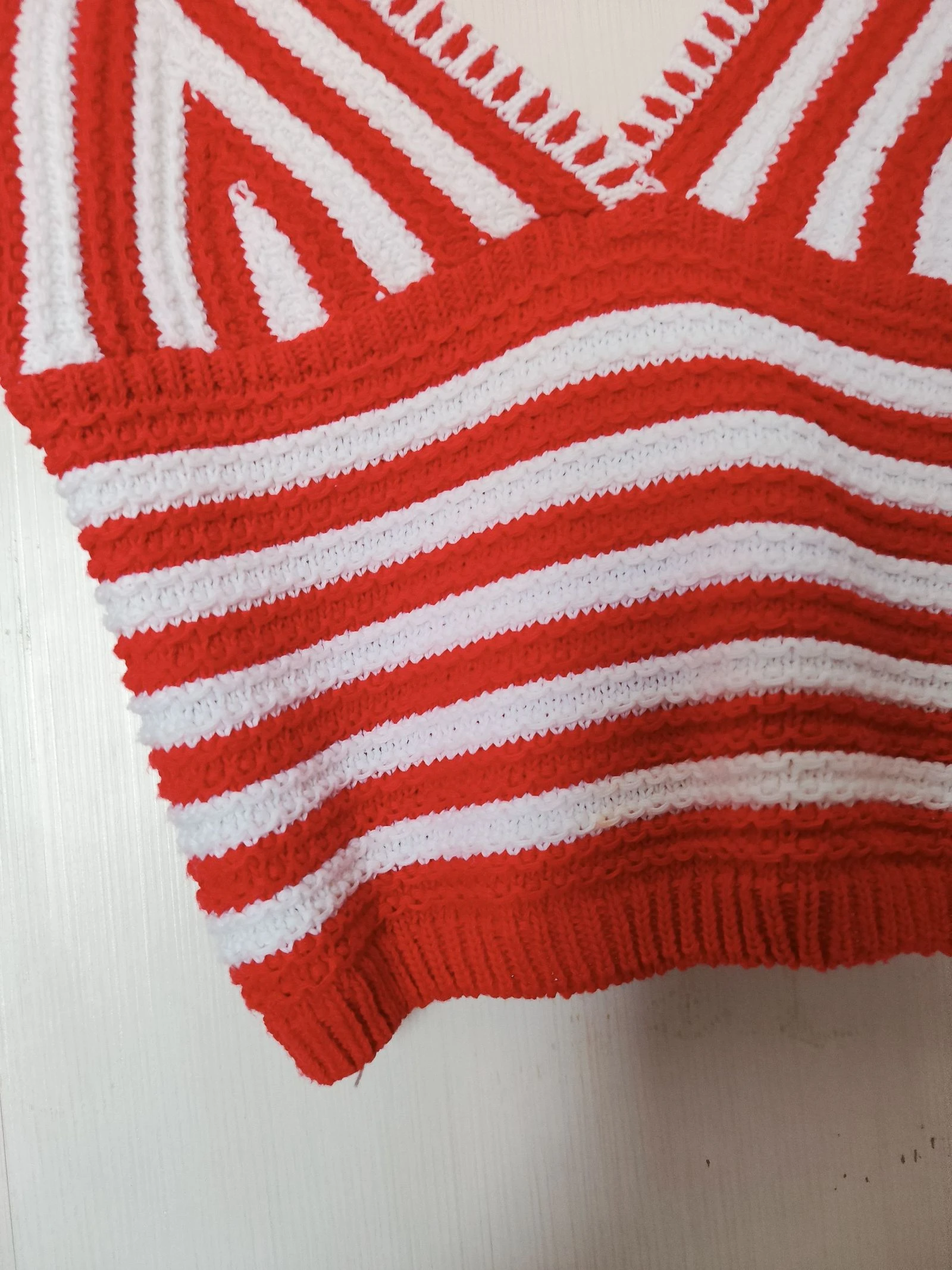 Striped crochet top Made in Italy Size XS or 34 – photo 7